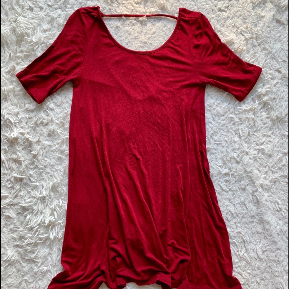 Red T-Shirt Dress
